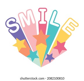 SMILE, GIRLS GRAPHIC TEES VECTOR DESIGNS AND OTHER USES