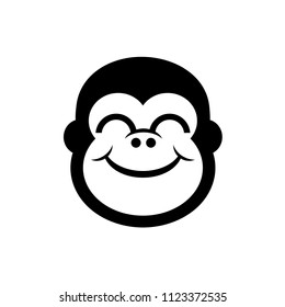 smile gorilla face