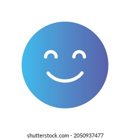 smile gradient icon isolated on white background

