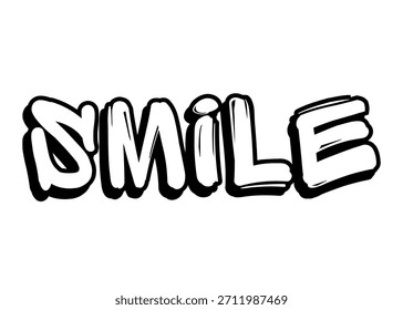 Smile graffiti word Vector fuente
Palabra de fuente del Vector en un fondo blanco