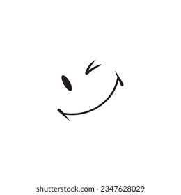 Smile graphic printed design illustration