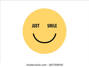 smile hand drawn design vector