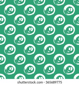 Smile handwriting calligraphy seamless pattern.