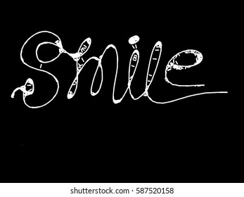 Smile Handwriting Vector 