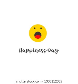 Smile and Happiness Day Vector Template