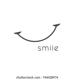 Smile happiness vector template  