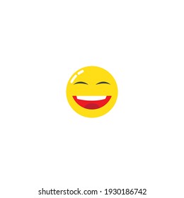 Smile happy face emoticon vector design