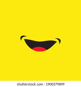 Smile happy face vector design