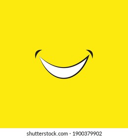 Smile happy face vector design