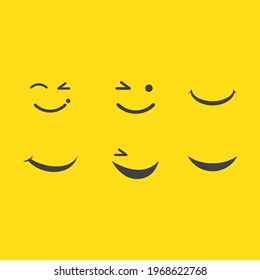 Smile happy face vector design