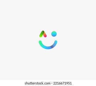 Smile happy face vector design