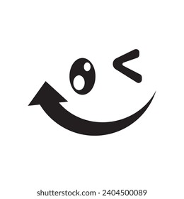 Smile happy face vector design