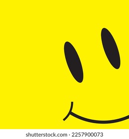 Smile happy face yellow pattern, smile icon background texture, SVG Vector