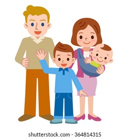 Smile of a happy family