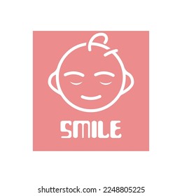 Smile happy icon vector illustration design symbol template