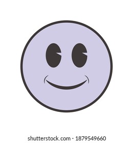Possitive Smiley Thick Outline Stock Vector (Royalty Free) 763992346.