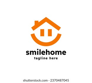 Smile Home Logo Simple suitable for realestate logo