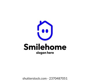 Smile Home Logo Simple suitable for realestate logo