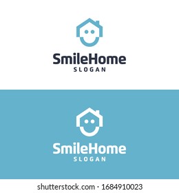 Smile home vector graphic template download modern 