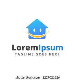 smile house logo design