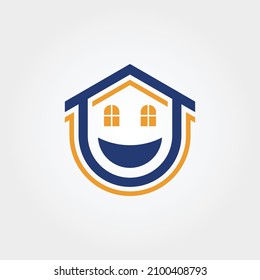 Smile House vector design illustrations