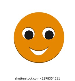 Icono de sonrisa Ilustración vectorial 3d