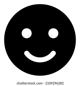 smile icon with black color