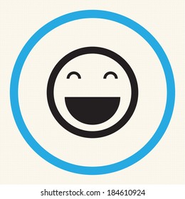 Smile Icon In The Circle