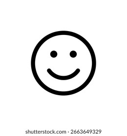 Ícone de sorriso. Ilustração vetorial colorida.