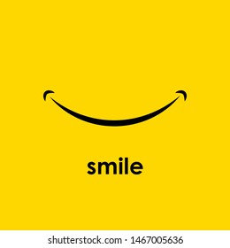 Smile icon design symbol or logo. vector illustration