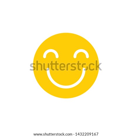 smile icon design template. Trendy style, vector eps 10