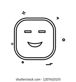 Smile icon design vector