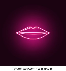 smile icon. Elements of Dental in neon style icons. Simple icon for websites, web design, mobile app, info graphics