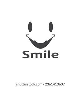 Smile icon emoticon symbol template