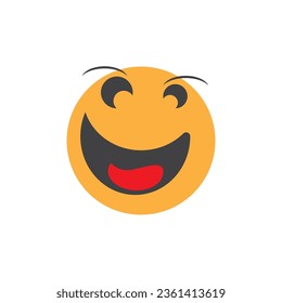 Smile icon emoticon symbol template