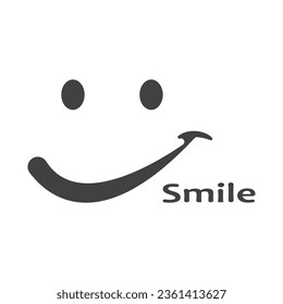 Smile icon emoticon symbol template