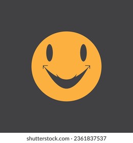 Smile icon emoticon symbol template