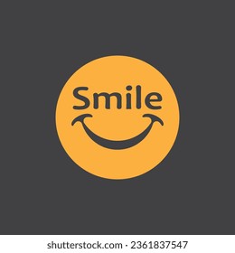 Smile icon emoticon symbol template