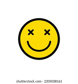 smile icon.  Emoticon. vector symbol. 