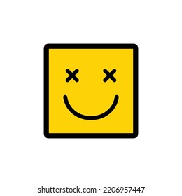 smile icon.  Emoticon. vector symbol. 