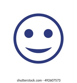  Smile icon. Flat design.