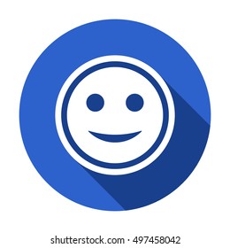  Smile icon. Flat design.