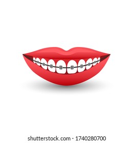 Sonríe. Plantilla gráfica. Ilustración del vector