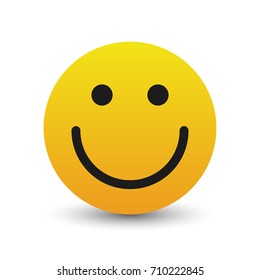 Smile icon. Graphic template. Vector illustration