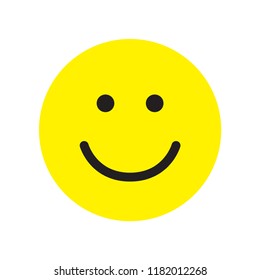 Smile icon. Happy face symbol. Smiley. Flat style. Vector illustration.