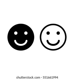 Smile Icon. Happy face symbol for your web site design