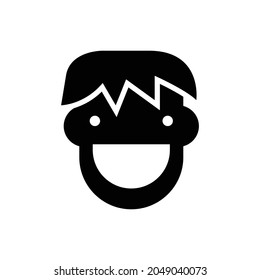 smile icon, happy face icon vector illustration