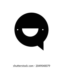 smile icon, happy face icon vector illustration