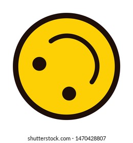 smile icon. Happy smiley face. Smiling Emoticon. Yellow vector symbol. 