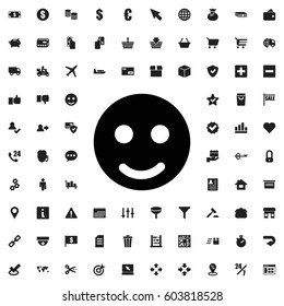 Smile icon illustration isolated vector sign symbol. e-commerce icons vector set.